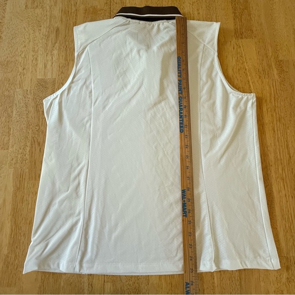 IZOD Cool FX XFG White Sleeveless Golf Shirt ladies size XL polyester spandex - Picture 5 of 5